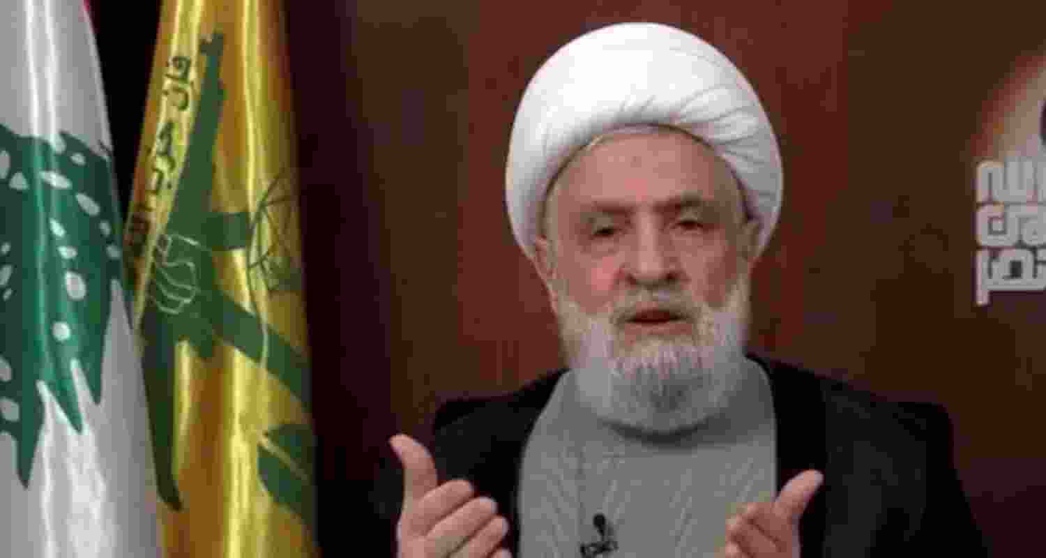 Hezbollah leader Naim Qassem. Image: X Hezbollah leader Naim Qassem. Image: X