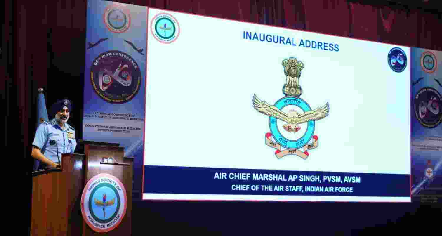 IAF Chief Amar Preet Singh inaugurates 64th ISAM Conference in Bengaluru. IAF Chief Amar Preet Singh inaugurates 64th ISAM Conference in Bengaluru.