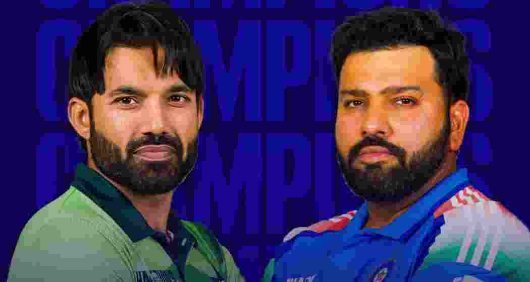 Pakistan captain, Mohammad Rizwan and Indian captain Rohit Sharma. Image: ICC/X. Pakistan captain, Mohammad Rizwan and Indian captain Rohit Sharma. Image: ICC/X.