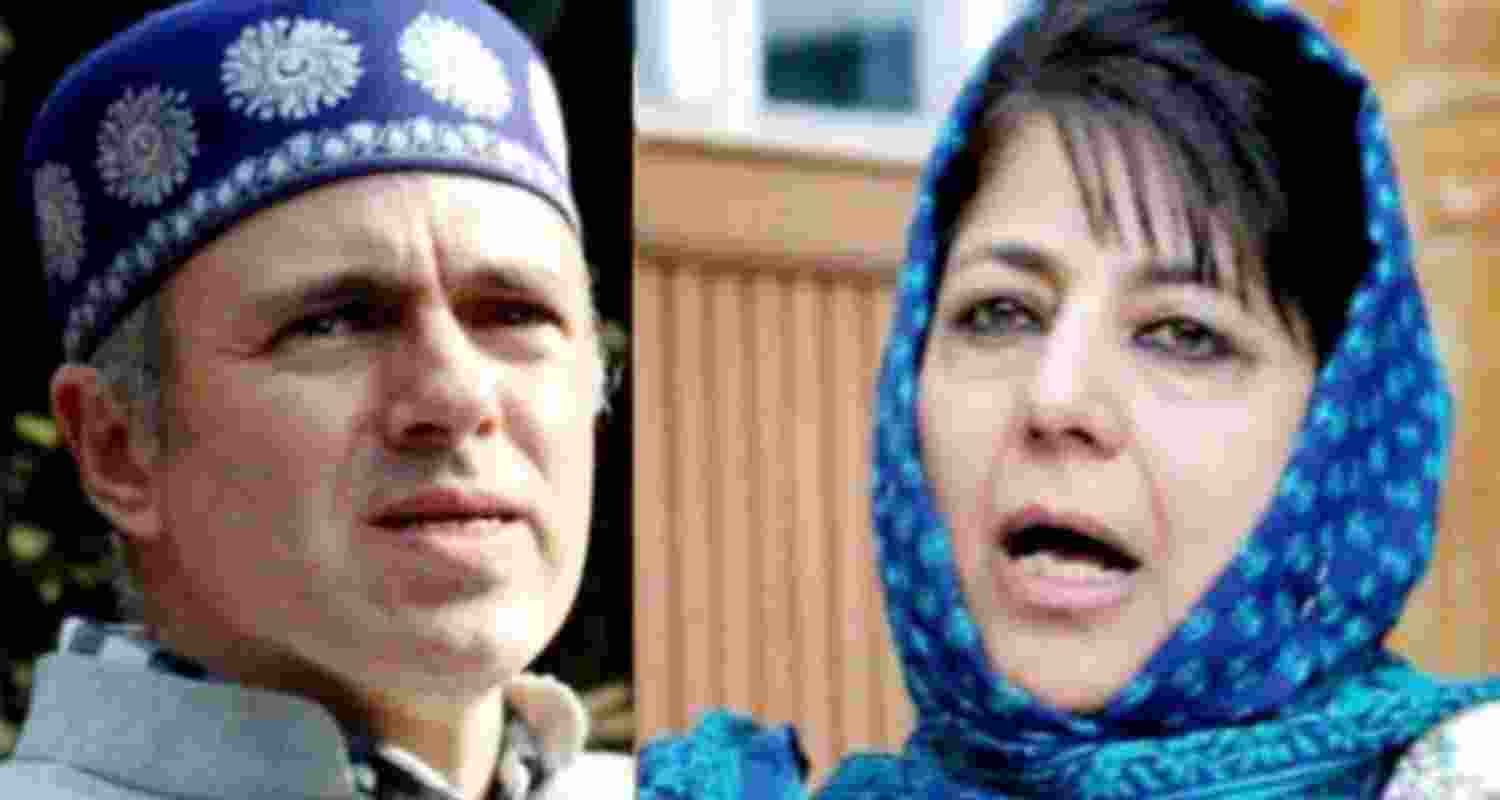 Jammu and Kashmir Chief Minister Omar Abdullah and PDP supremo Mehbooba Mufti. Jammu and Kashmir Chief Minister Omar Abdullah and PDP supremo Mehbooba Mufti.