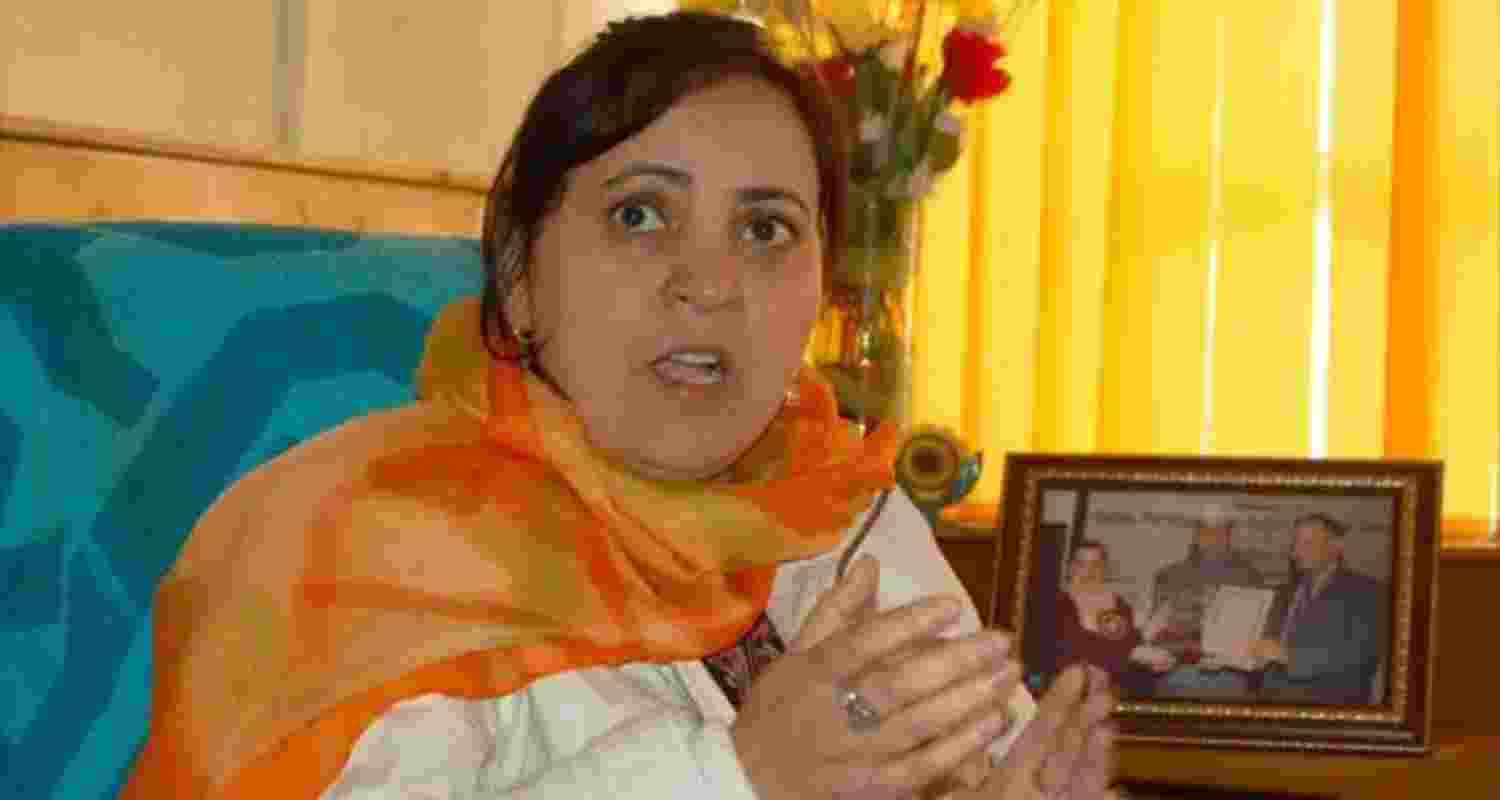 Jammu and Kashmir National Conference leader Sakeena Itoo. Jammu and Kashmir National Conference leader Sakeena Itoo.