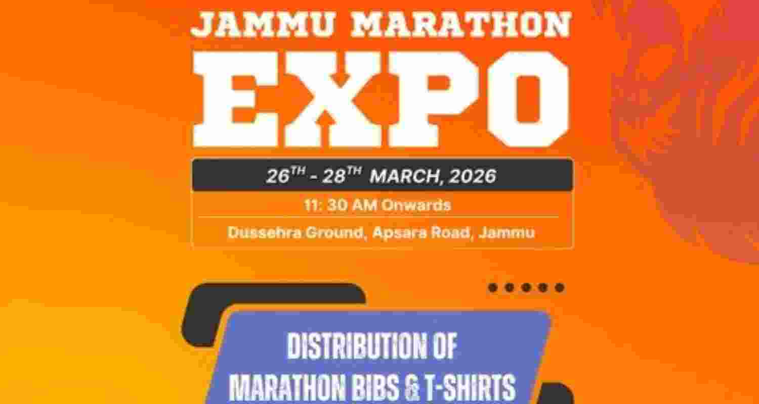 Jammu gears up for first international marathon on March 29; 4,000 runners expected as authorities finalise logistics, security and race arrangements. Jammu gears up for first international marathon on March 29; 4,000 runners expected as authorities finalise logistics, security and race arrangements.