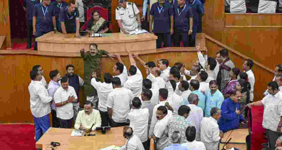 Ruckus in Odisha assembly over paddy procurement issue Ruckus in Odisha assembly over paddy procurement issue