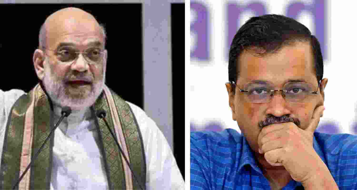 Amit Shah criticises Kejriwal's lavish lifestyle, calling it a "sheesh mahal" . Amit Shah criticises Kejriwal's lavish lifestyle, calling it a "sheesh mahal" .