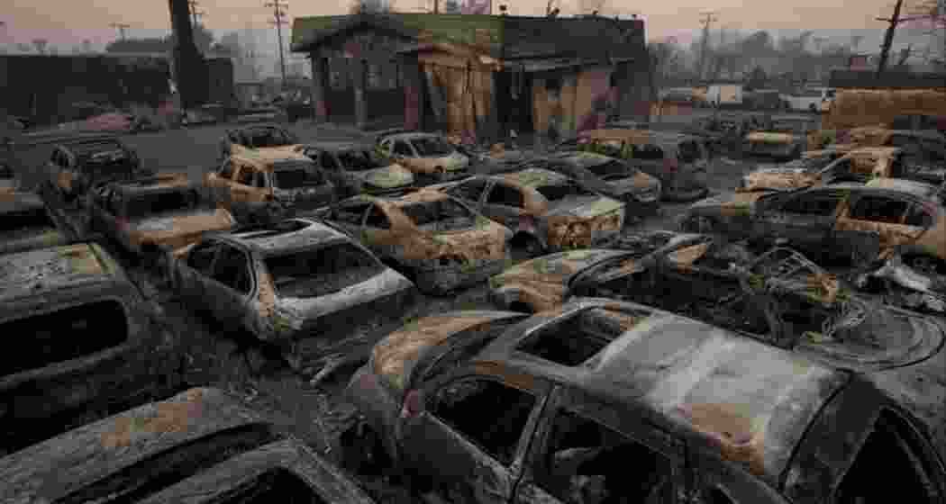The aftermath of the devastating wildfire in Los Angeles which claimed 24 lives, leaving thousands displaced amid widespread destruction of homes and property. The aftermath of the devastating wildfire in Los Angeles which claimed 24 lives, leaving thousands displaced amid widespread destruction of homes and property.