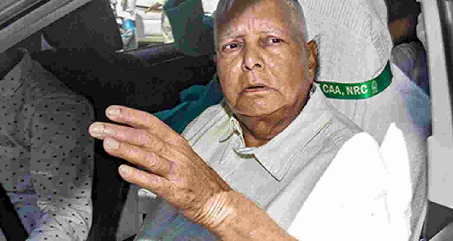 RJD president Lalu Prasad. RJD president Lalu Prasad.