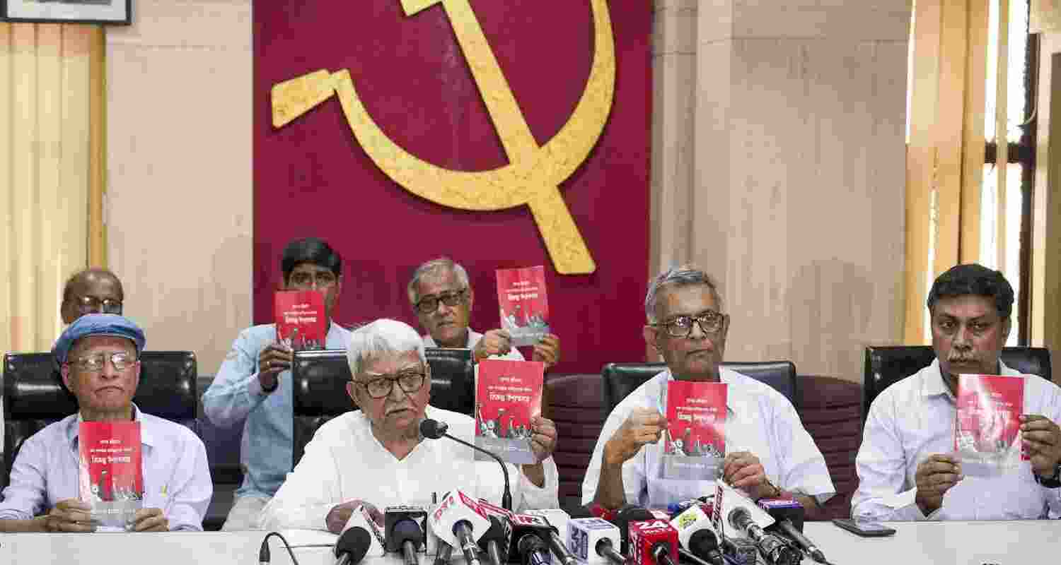 Left Front unveils Bengal poll manifesto focusing on jobs, wages, welfare, and women’s safety, promising employment, MSP, and free power. Left Front unveils Bengal poll manifesto focusing on jobs, wages, welfare, and women’s safety, promising employment, MSP, and free power.