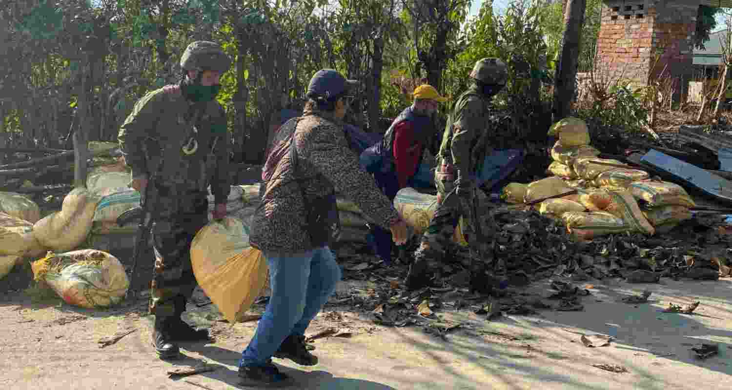 Two PLA militants arrested in Imphal East; arms and ammunition, including grenades and 181 bullets, recovered in separate Imphal West operation. Two PLA militants arrested in Imphal East; arms and ammunition, including grenades and 181 bullets, recovered in separate Imphal West operation.