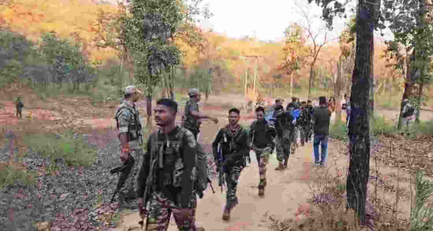 Forces bust 2 Maoist dumps in Chhattisgarh, seize weapons Forces bust 2 Maoist dumps in Chhattisgarh, seize weapons