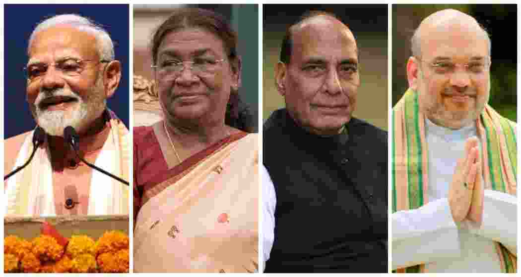 Prime Minister Narendra Modi, along with President Droupadi Murmu and senior ministers Rajnath Singh and Amit Shah conveyed wishes, marking the festive spirit across the country. Prime Minister Narendra Modi, along with President Droupadi Murmu and senior ministers Rajnath Singh and Amit Shah conveyed wishes, marking the festive spirit across the country.