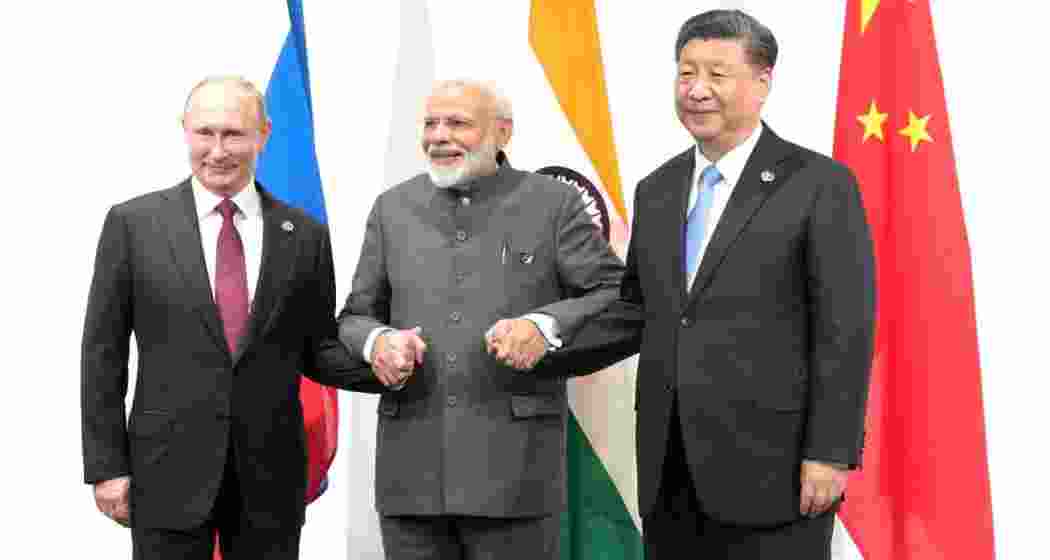 A file photo of Modi with Xi and Putin at last year’s BRICS summit in Kazan, Russia. A file photo of Modi with Xi and Putin at last year’s BRICS summit in Kazan, Russia.