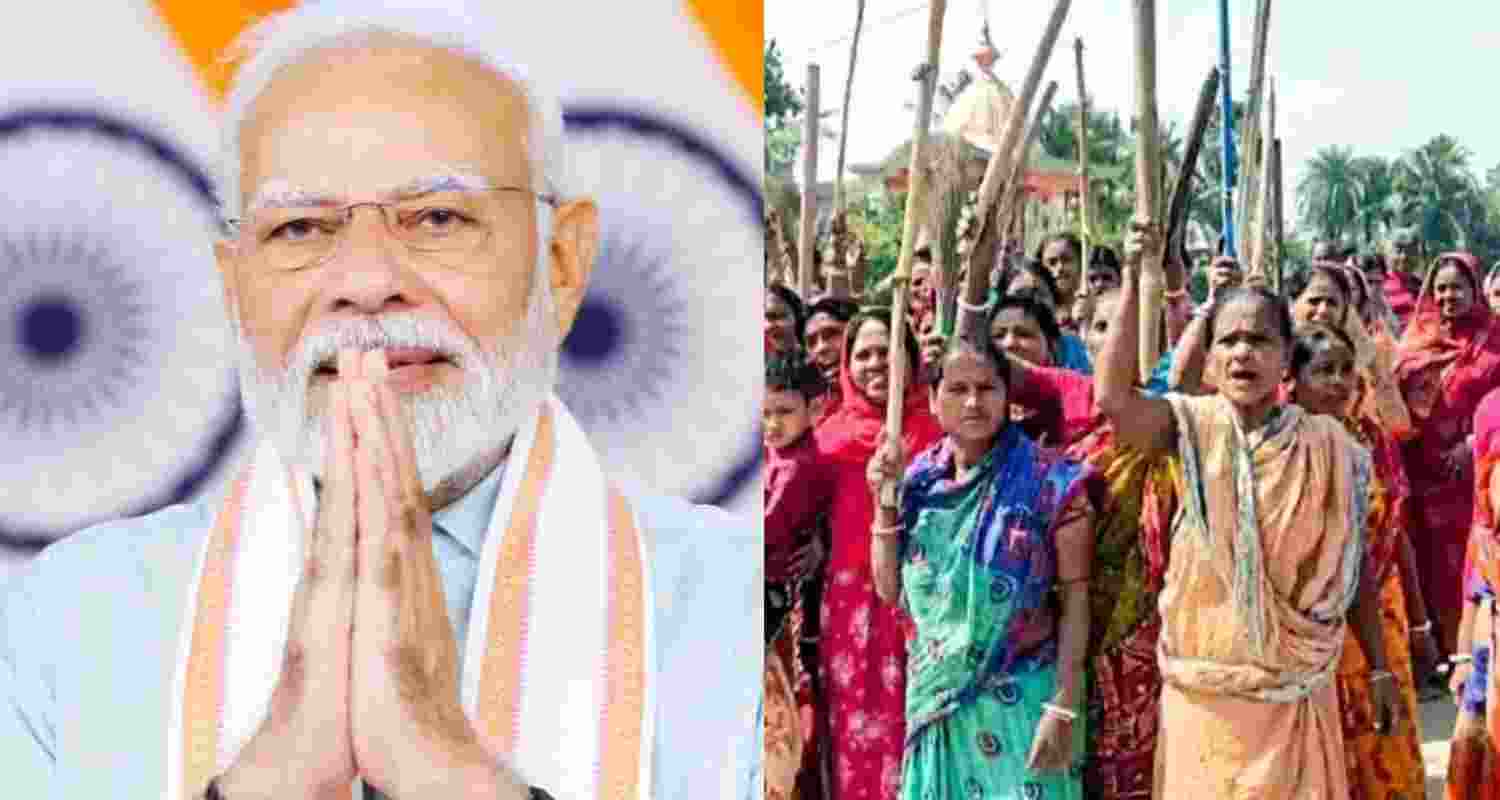 PM Modi in Bengal on March 6. PM Modi in Bengal on March 6.