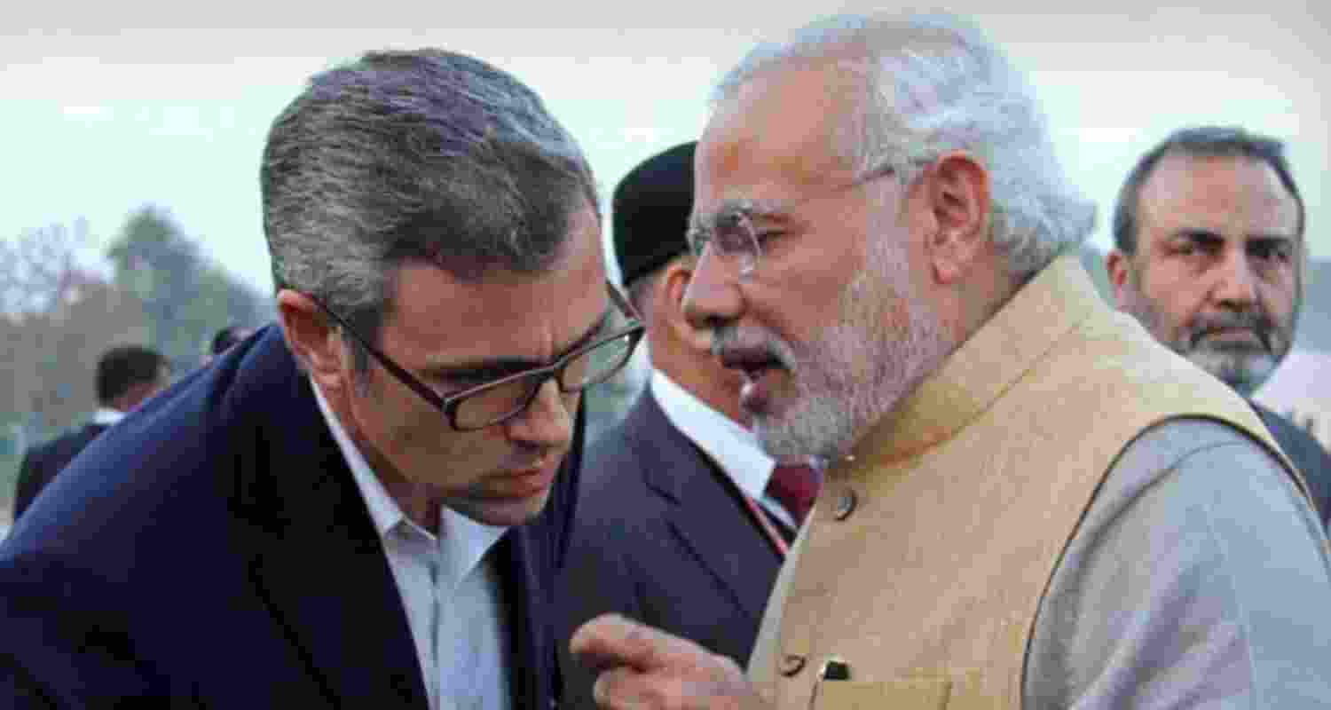 PM Narendra Modi and J&K Chief Minister Omar Abdullah. File photo. PM Narendra Modi and J&K Chief Minister Omar Abdullah. File photo.