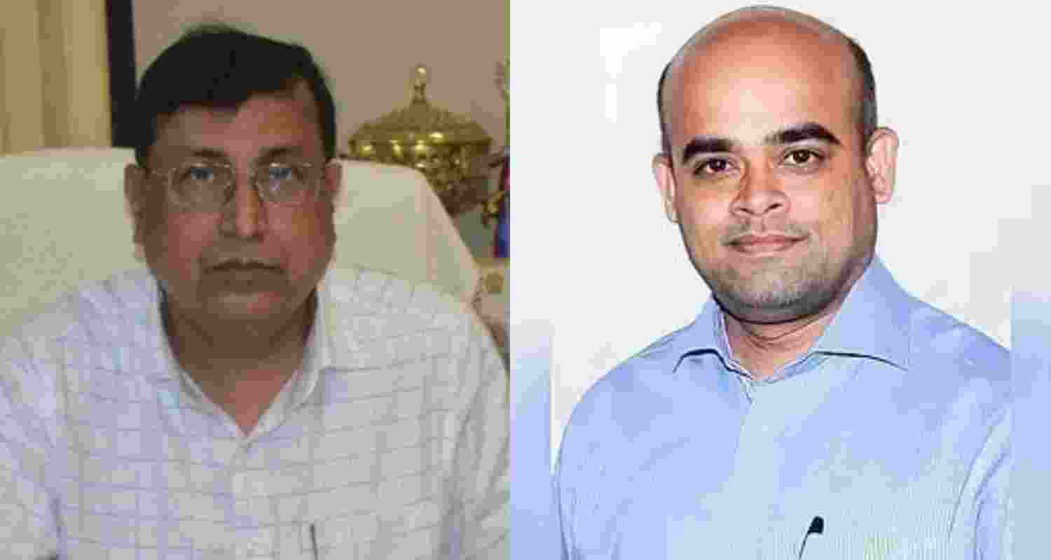 Outgoing VC of West Bengal National University of Juridical Sciences NK Chakrabarti (left) and newly-appointed vice-chancellor Dr OV Nandimath. Outgoing VC of West Bengal National University of Juridical Sciences NK Chakrabarti (left) and newly-appointed vice-chancellor Dr OV Nandimath.