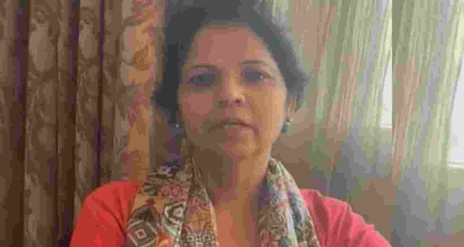 Neeru Garg, a college principal from Punjab who was among several Indians stranded in Sharjah Neeru Garg, a college principal from Punjab who was among several Indians stranded in Sharjah