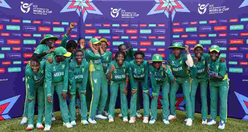 Nigeria’s debutants celebrate a historic victory over New Zealand, in the ICC Women’s U-19 T20 World Cup in Kuala Lumpur, Malaysia, on Monday. Nigeria’s debutants celebrate a historic victory over New Zealand, in the ICC Women’s U-19 T20 World Cup in Kuala Lumpur, Malaysia, on Monday.