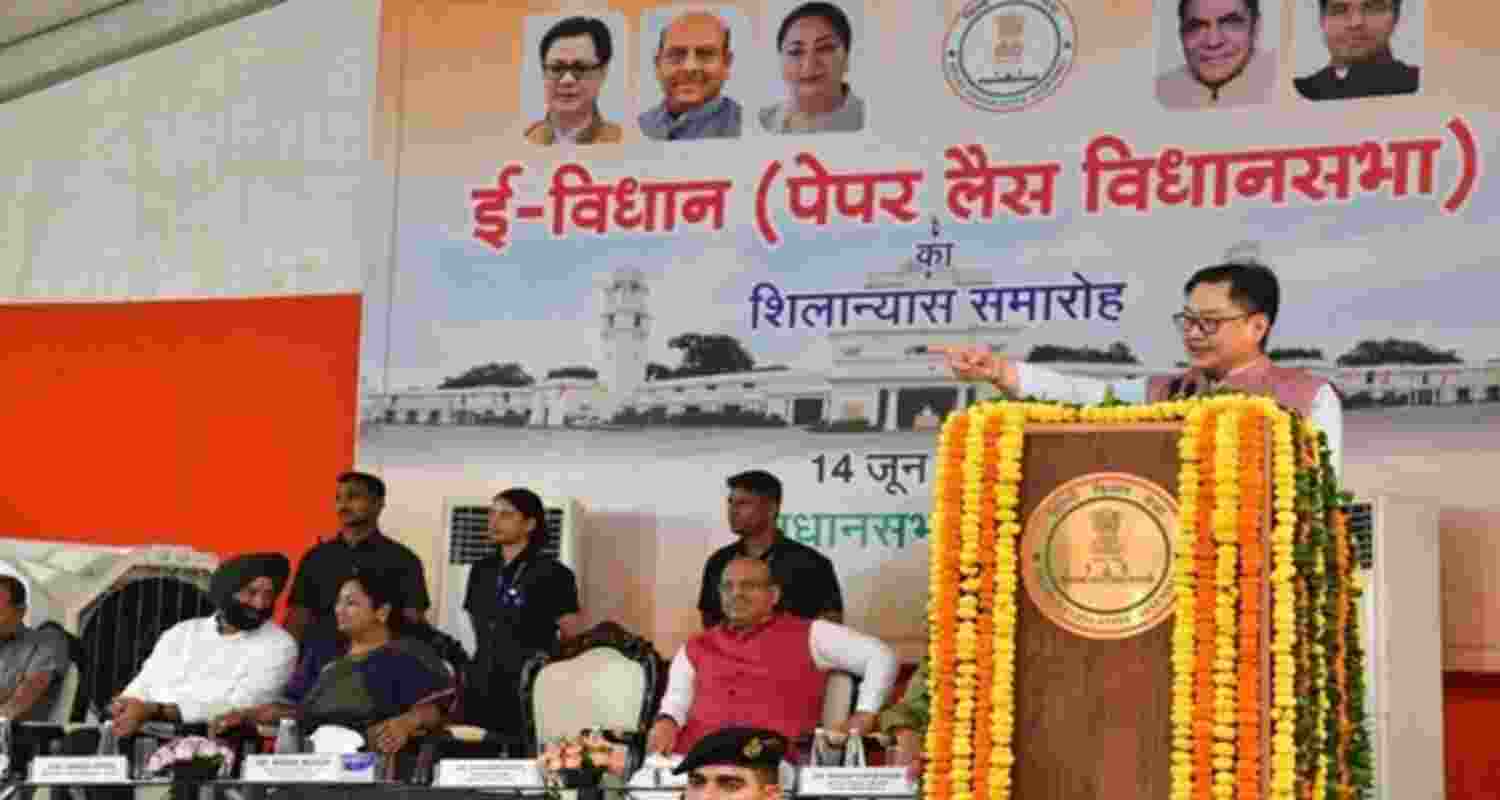 Delhi Assembly to go fully digital by July, Rijiju hails e-Vidhan Delhi Assembly to go fully digital by July, Rijiju hails e-Vidhan