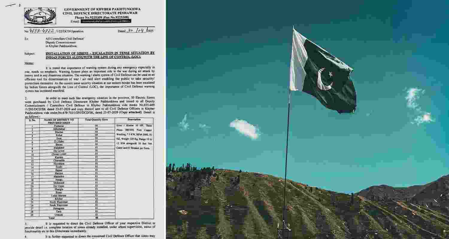 Pak installs 50 emergency war sirens in 29 districts amid tension Pak installs 50 emergency war sirens in 29 districts amid tension
