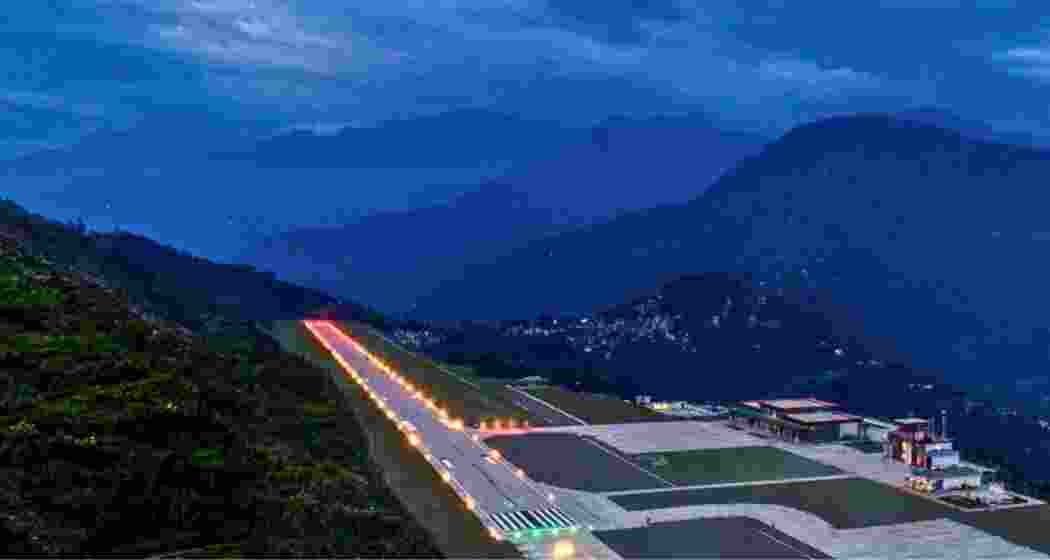 An aerial view of the Pakyong Airport in Sikkim. An aerial view of the Pakyong Airport in Sikkim.