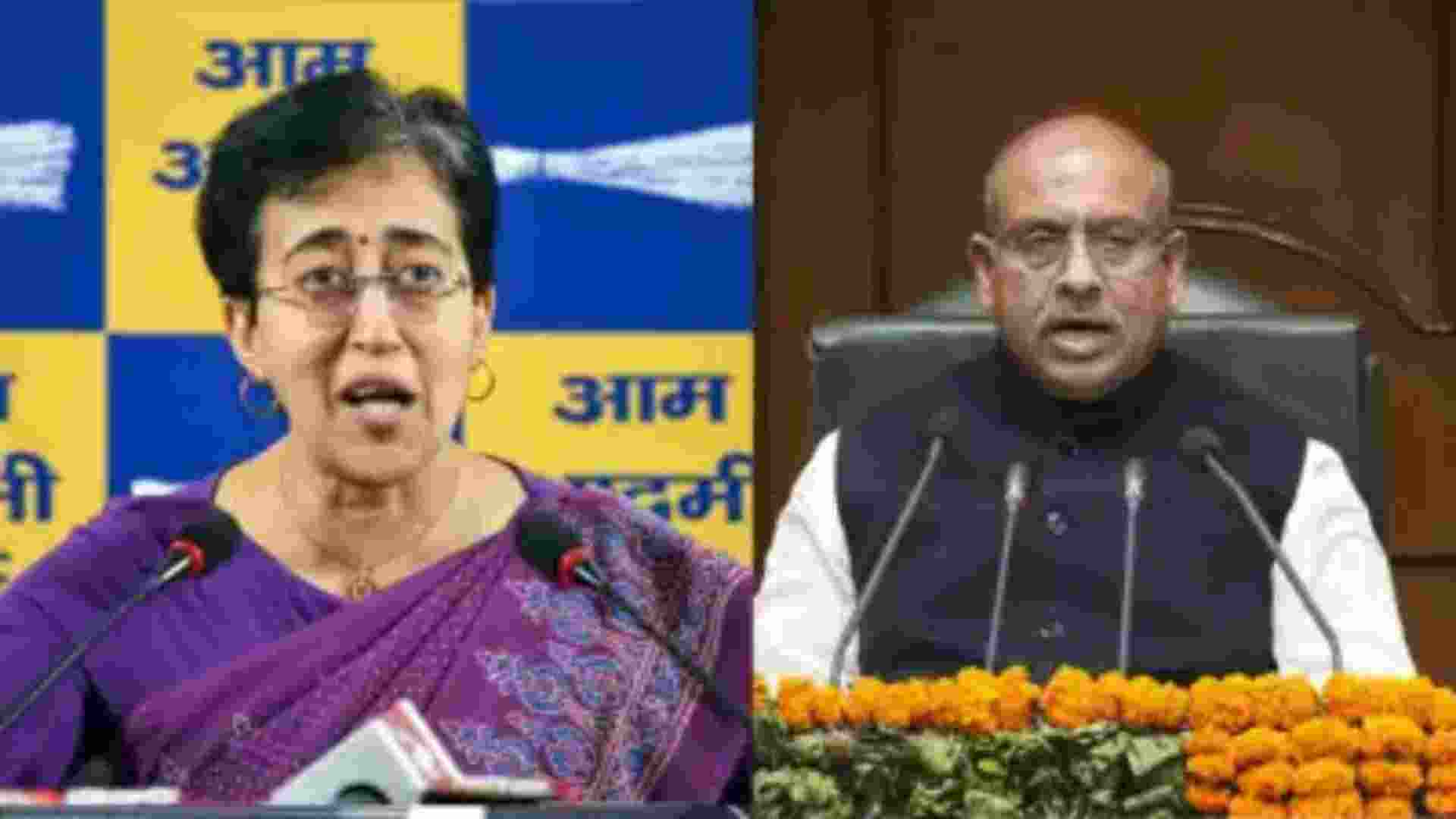 Delhi Assembly erupts over 'phansi ghar', Atishi marshalled out Delhi Assembly erupts over 'phansi ghar', Atishi marshalled out