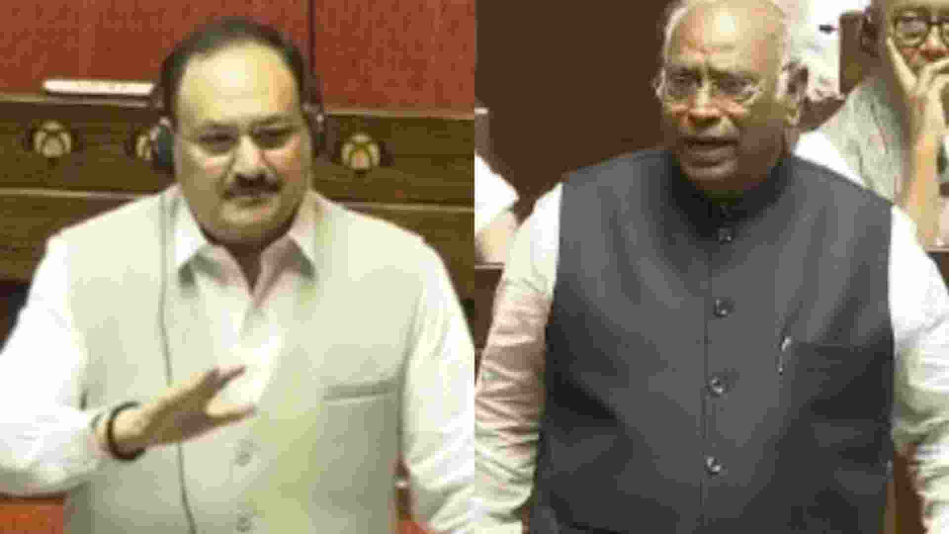 Nadda apologises to Kharge over 'mental balance' remarks in RS Nadda apologises to Kharge over 'mental balance' remarks in RS