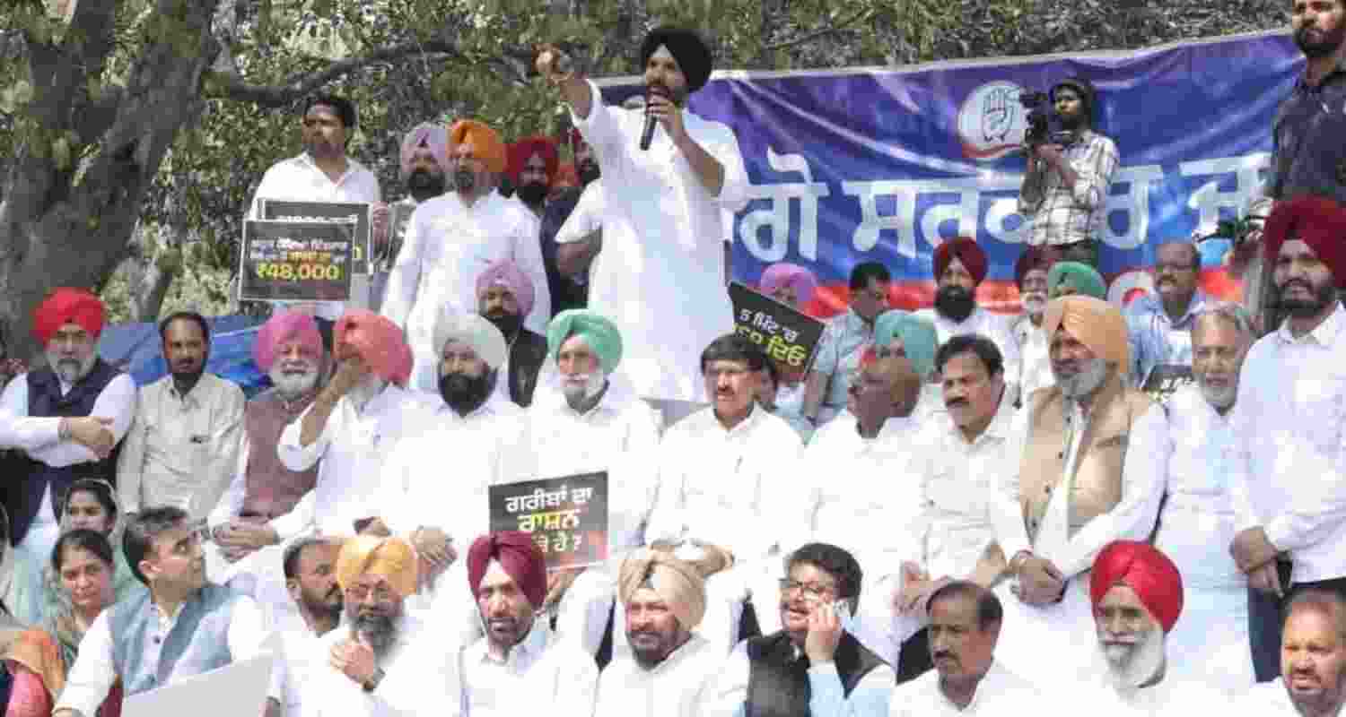 Police used water cannons to disperse Congress workers protesting against the Punjab government in Chandigarh on Friday over alleged failure to fulfil poll promises. Police used water cannons to disperse Congress workers protesting against the Punjab government in Chandigarh on Friday over alleged failure to fulfil poll promises.