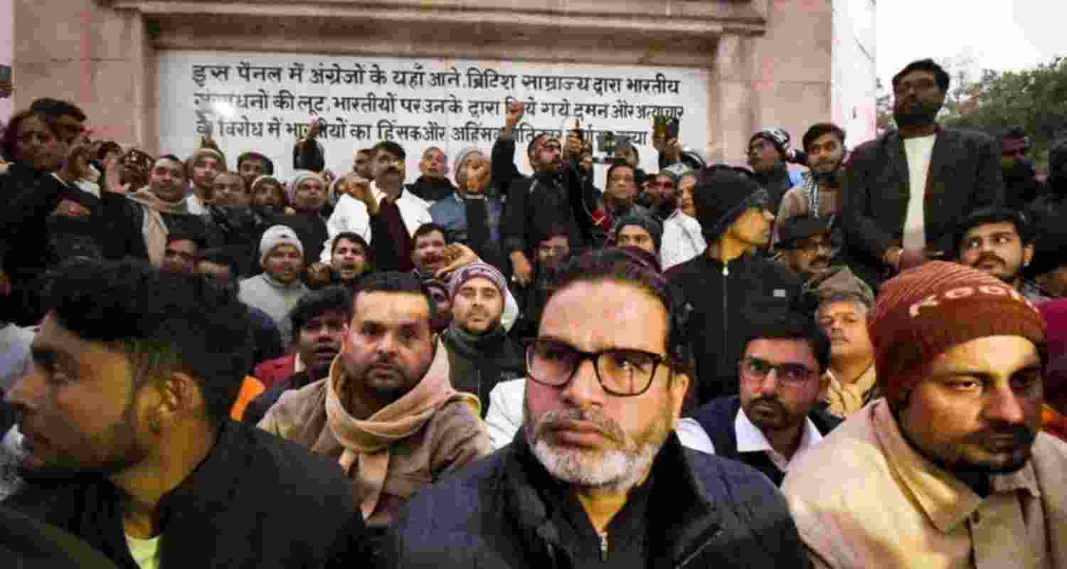 Jan Suraaj leader Prashant Kishor, along with others, participates in an indefinite hunger strike in Patna, demanding the cancellation of the 70th Integrated Combined Competitive (Preliminary) Examination (CCE), 2024, conducted by BPSC, amid allegations of a question paper leak. Jan Suraaj leader Prashant Kishor, along with others, participates in an indefinite hunger strike in Patna, demanding the cancellation of the 70th Integrated Combined Competitive (Preliminary) Examination (CCE), 2024, conducted by BPSC, amid allegations of a question paper leak.