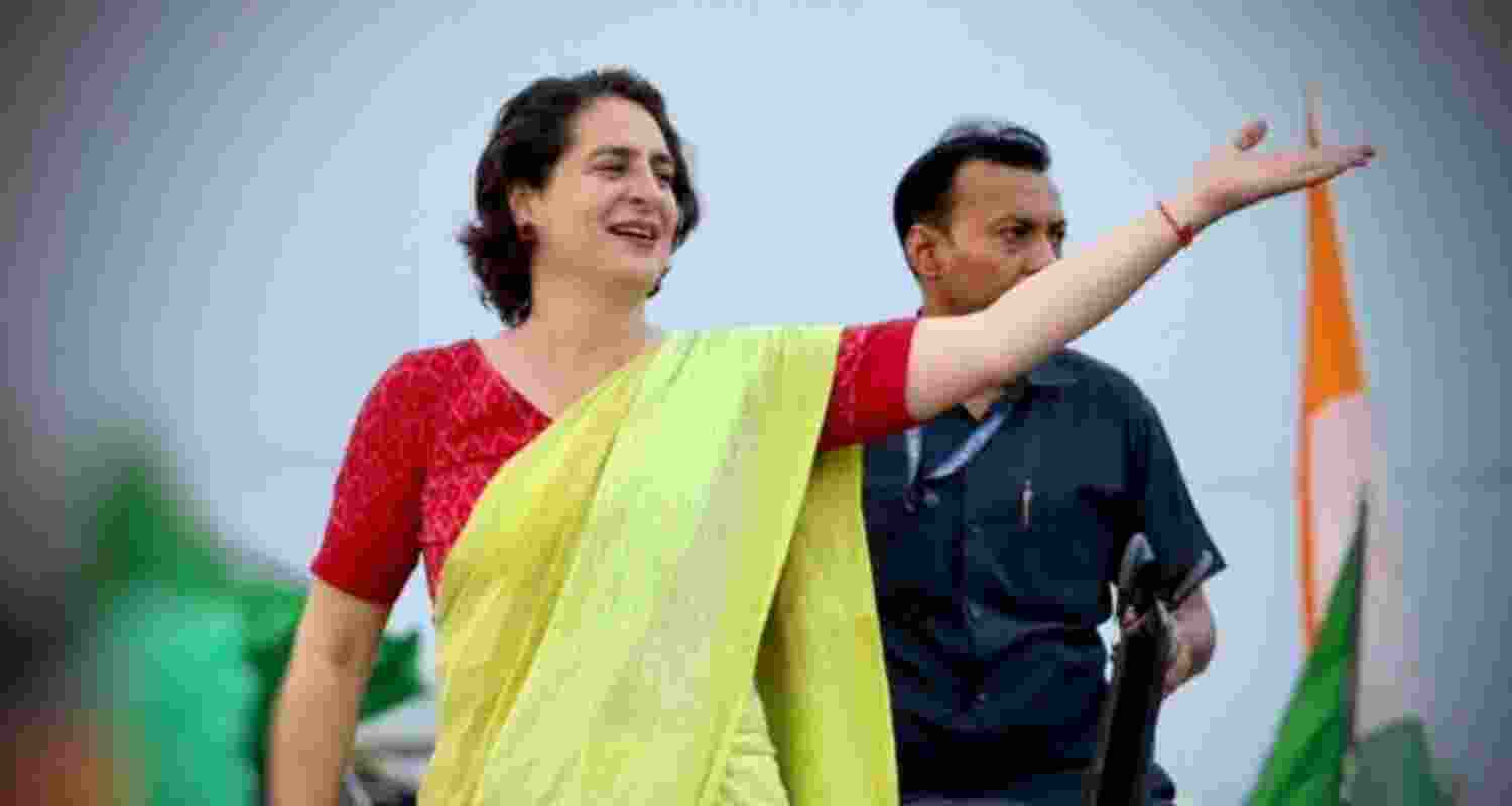 Congress leader Priyanka Gandhi Vadra. Image: X Congress leader Priyanka Gandhi Vadra. Image: X