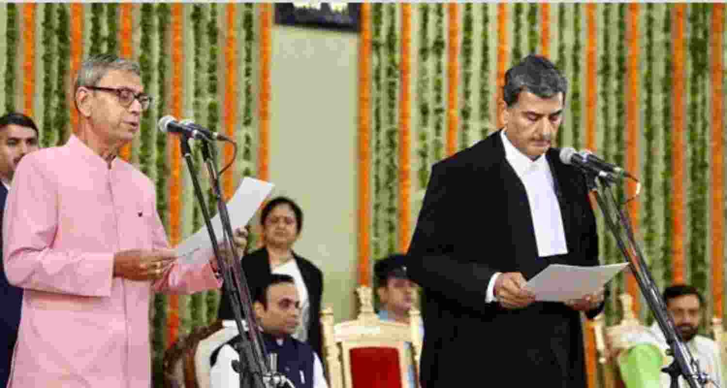 Prof. Ashim Kumar Ghosh sworn in as the 19th Governor of Haryana on Monday. Prof. Ashim Kumar Ghosh sworn in as the 19th Governor of Haryana on Monday.