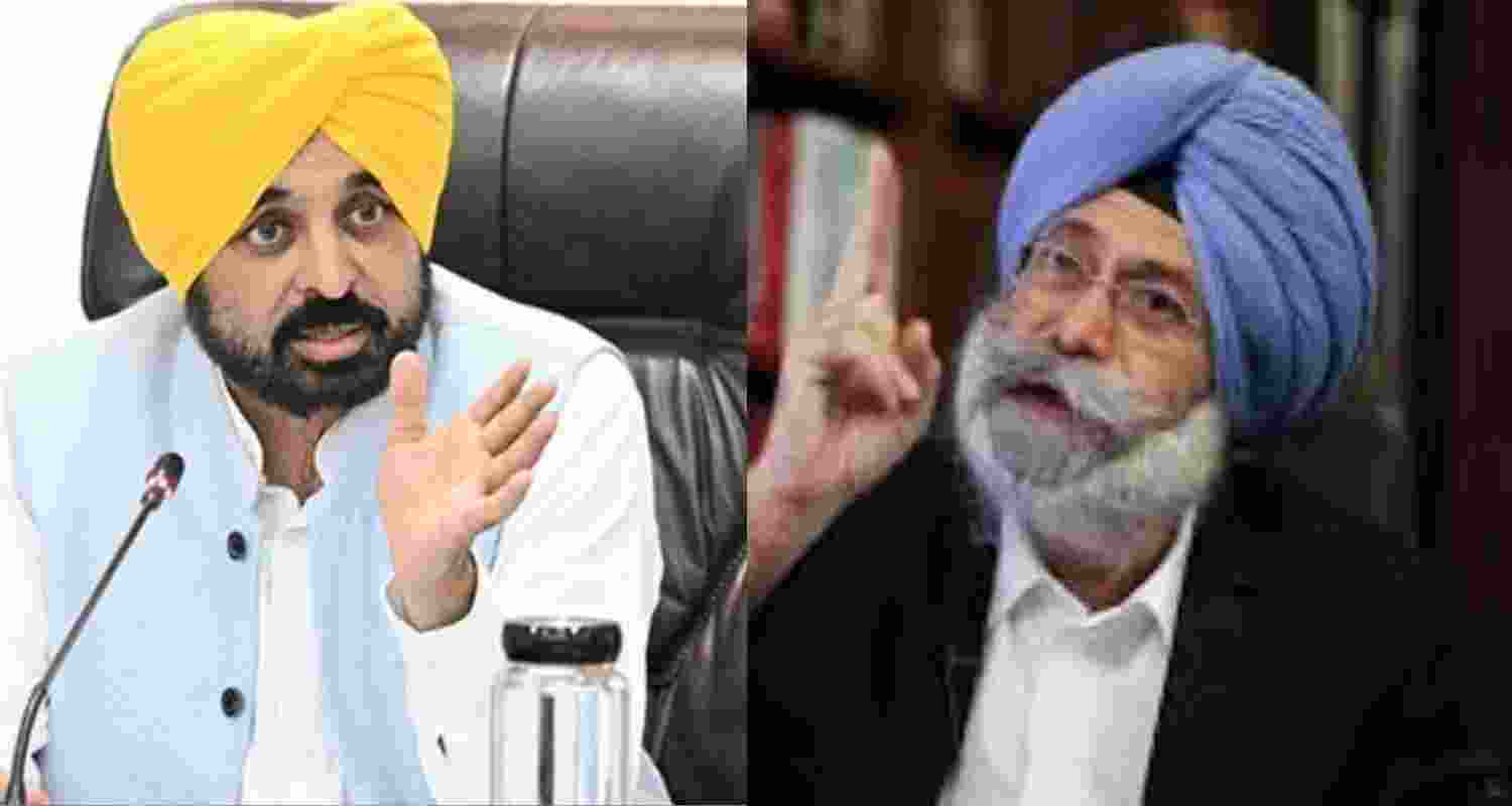 Punjab Chief Minister Bhagwant Mann and former AAP MLA Harvinder Singh Phoolka. Punjab Chief Minister Bhagwant Mann and former AAP MLA Harvinder Singh Phoolka.