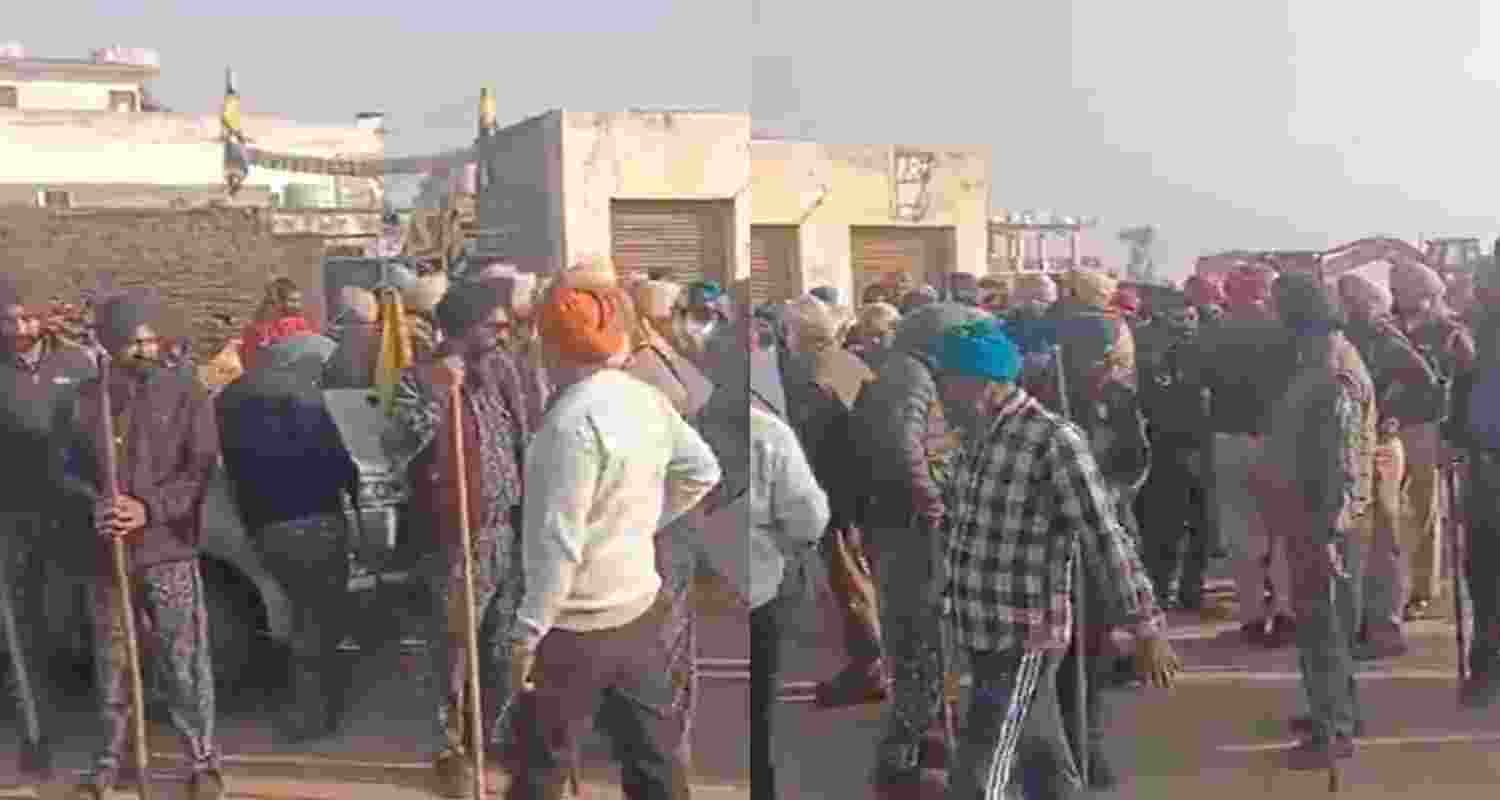 Dispute between Congress-AAP at Punjab by-election polling booth in Dera Pathana. Dispute between Congress-AAP at Punjab by-election polling booth in Dera Pathana.