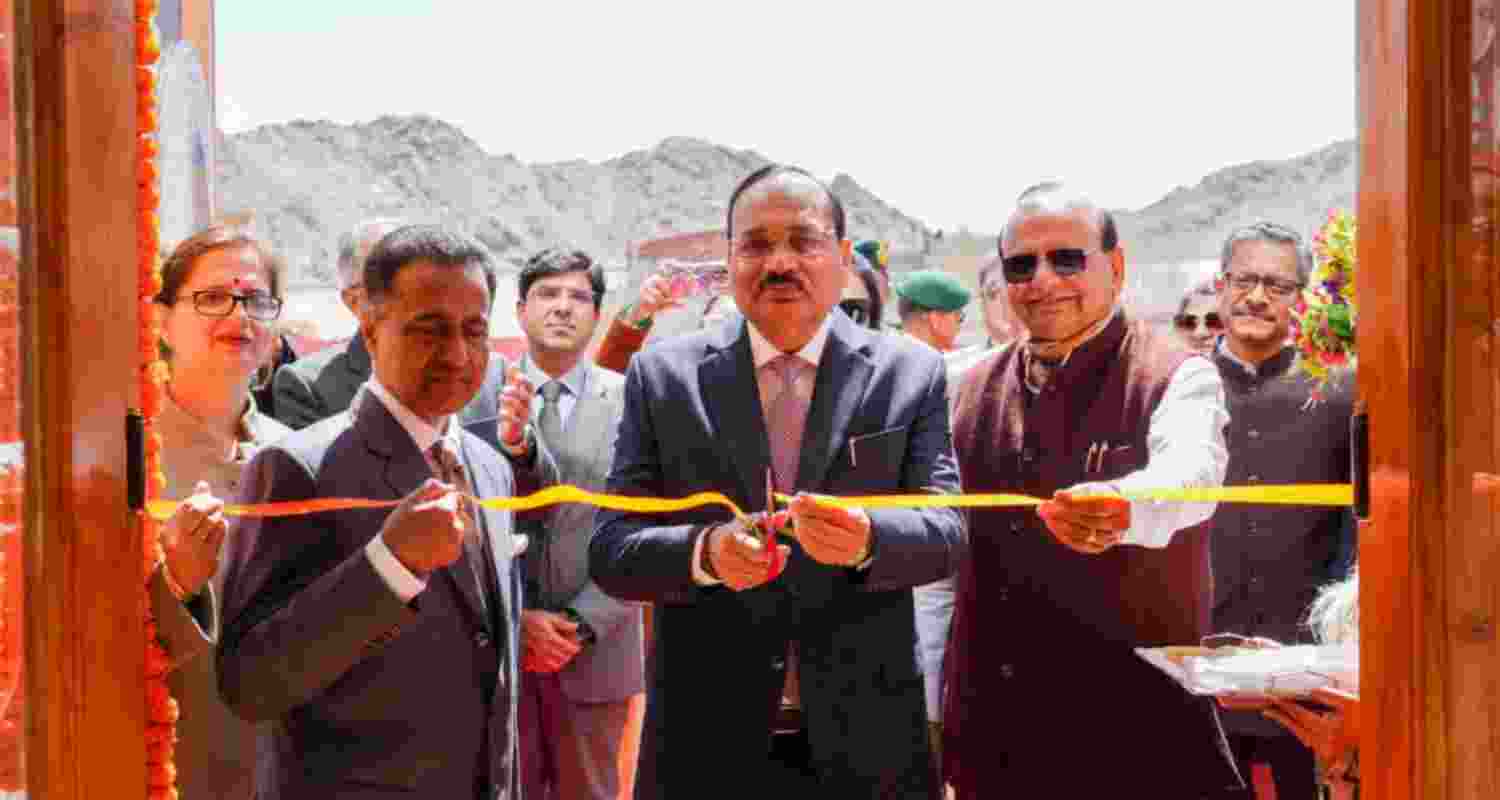 CJI inaugurates court complex, judicial infrastructure in Leh CJI inaugurates court complex, judicial infrastructure in Leh