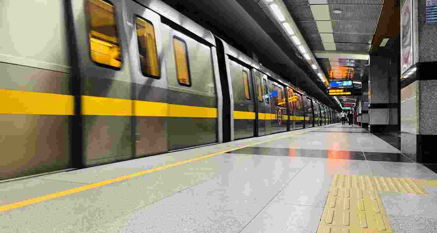 Yellow metro line service disrupted after man falls on track Yellow metro line service disrupted after man falls on track
