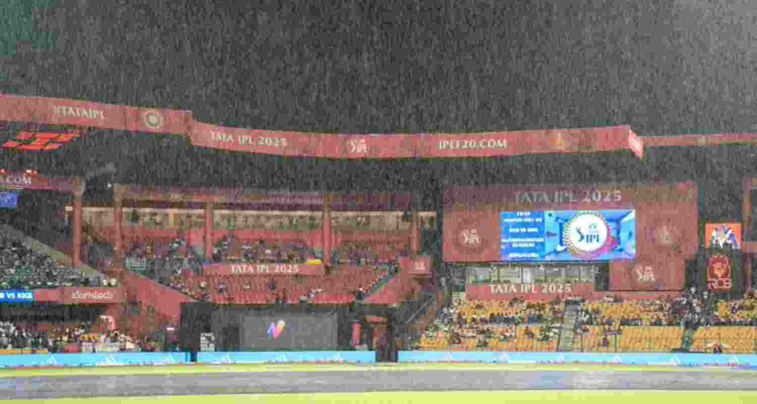 KKR washed out as match with RCB gets called off due to rain KKR washed out as match with RCB gets called off due to rain
