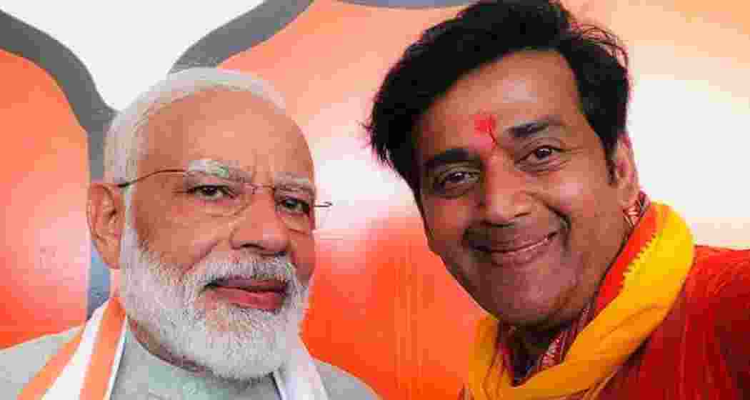 BJP's Lok Sabha Member of Parliament from Gorakhpur, Ravi Kishan, with Prime Minister Narendra Modi. File photo. BJP's Lok Sabha Member of Parliament from Gorakhpur, Ravi Kishan, with Prime Minister Narendra Modi. File photo.