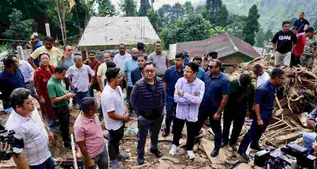 Union Minister Kiren Rijiju along with MP Raju Bista inspect flood and landslide-affected areas in Darjeeling, interacting with residents and urging the West Bengal government to intensify relief and rehabilitation efforts. Union Minister Kiren Rijiju along with MP Raju Bista inspect flood and landslide-affected areas in Darjeeling, interacting with residents and urging the West Bengal government to intensify relief and rehabilitation efforts.