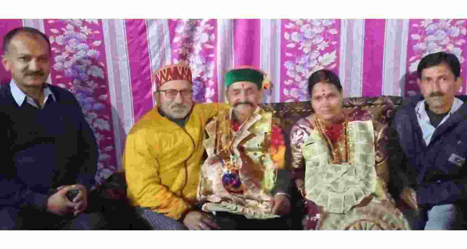 Rikhi Ram, along with his siblings, at his native village in Nahan, Himachal Pradesh. Rikhi Ram, along with his siblings, at his native village in Nahan, Himachal Pradesh.