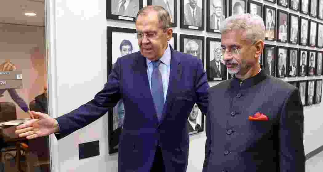 Russian Foreign Minister Sergey Lavrov with Indian Minister of External Affairs S Jaishankar. File photo. Russian Foreign Minister Sergey Lavrov with Indian Minister of External Affairs S Jaishankar. File photo.