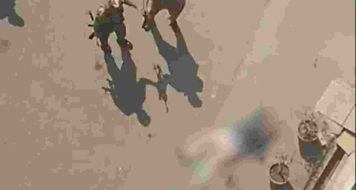 Security personnel standing outside the Haryana Civil Secretariat in Chandigarh after senior official Ganesh Das Arora allegedly jumped from the sixth floor. (Image X) Security personnel standing outside the Haryana Civil Secretariat in Chandigarh after senior official Ganesh Das Arora allegedly jumped from the sixth floor. (Image X)