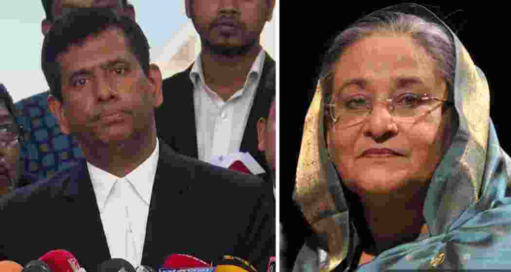 File photo of Chief Prosecutor Muhammad Tajul Islam (L), and ousted Prime Minister Sheikh Hasina. File photo of Chief Prosecutor Muhammad Tajul Islam (L), and ousted Prime Minister Sheikh Hasina.