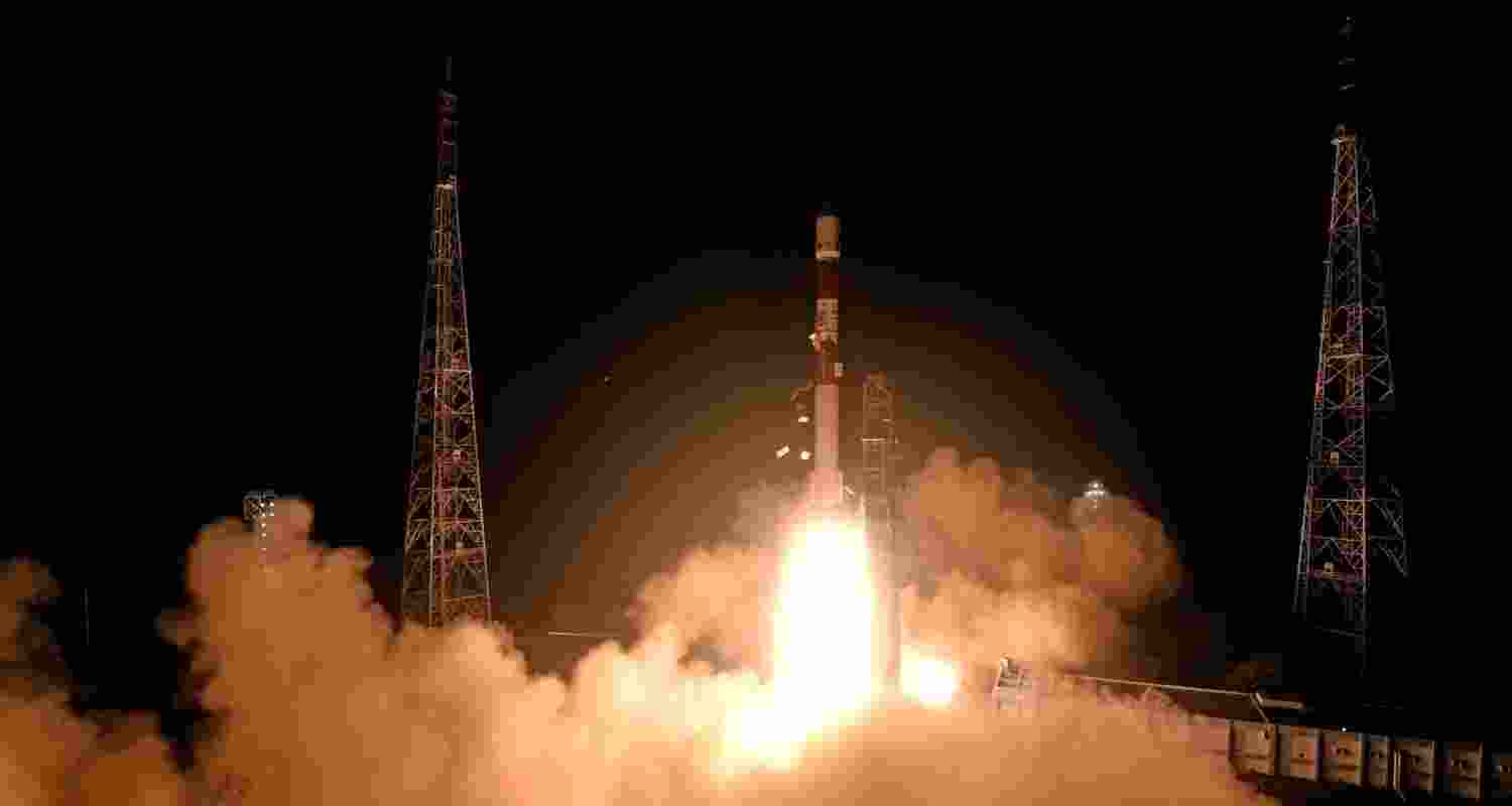 Image of the SpaDeX satellites being launched into space. Image of the SpaDeX satellites being launched into space.