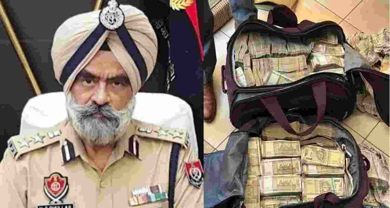 Suspended Punjab Police DIG Harcharan Singh Bhullar. Suspended Punjab Police DIG Harcharan Singh Bhullar.