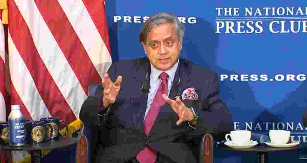 Shashi Tharoor addresses a press briefing at Washington’s National Press Club on Wednesday, defending India’s military response to the Pahalgam terror attack and highlighting the symbolism of Operation Sindoor. (Photo: ANI/X) Shashi Tharoor addresses a press briefing at Washington’s National Press Club on Wednesday, defending India’s military response to the Pahalgam terror attack and highlighting the symbolism of Operation Sindoor. (Photo: ANI/X)
