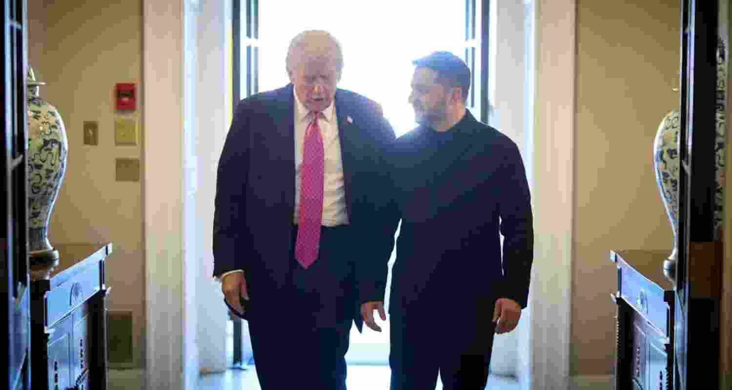 On-again, off-again relatonship: Donald Trump and Volodymyr Zelensky. On-again, off-again relatonship: Donald Trump and Volodymyr Zelensky.