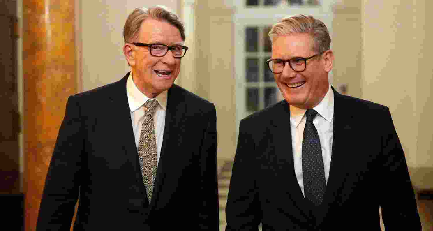 British Prime Minister Keir Starmer with Peter Mandelson. British Prime Minister Keir Starmer with Peter Mandelson.