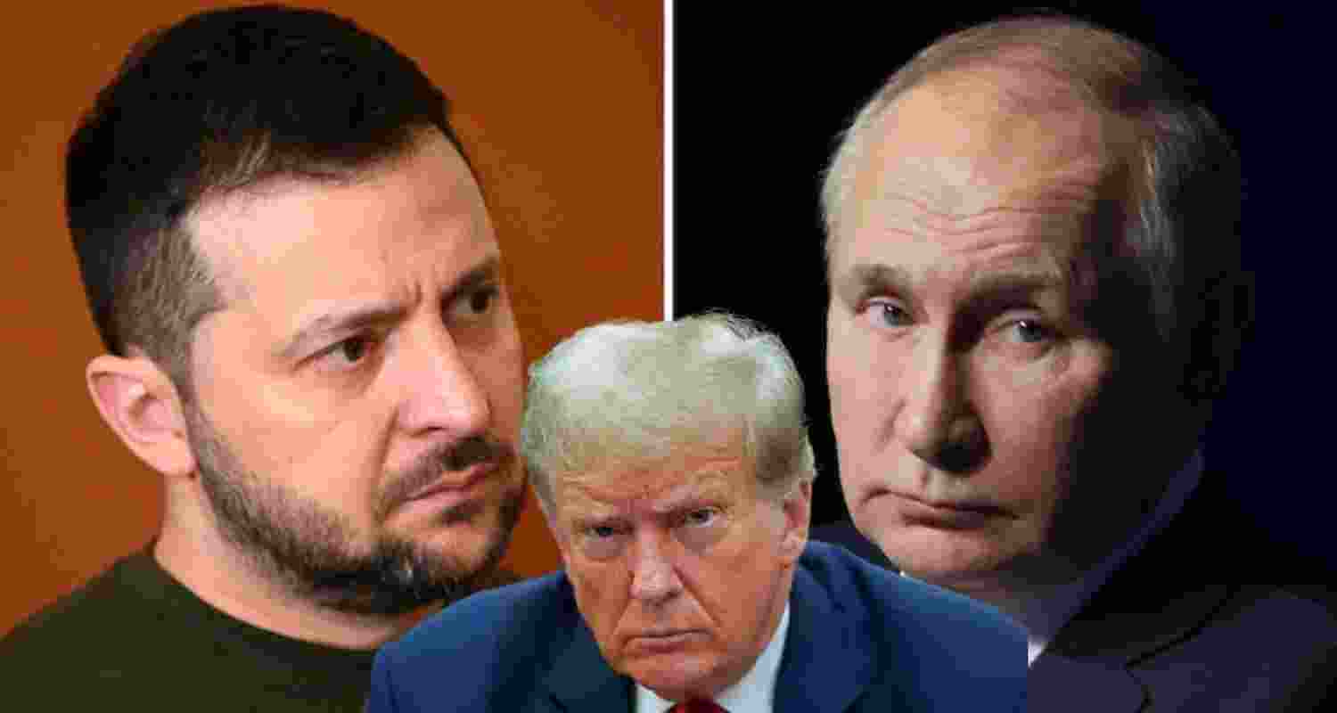 Ukrainian president Zelensky, US president Donald Trump and Russian president Putin. Ukrainian president Zelensky, US president Donald Trump and Russian president Putin.
