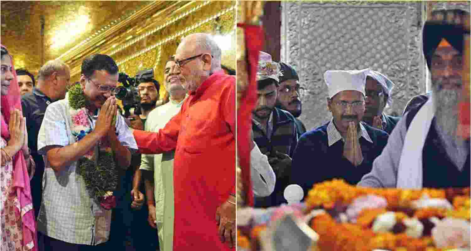 Pujari, Granthi Samman Yojana Image Posted on X by AAP. Pujari, Granthi Samman Yojana Image Posted on X by AAP.