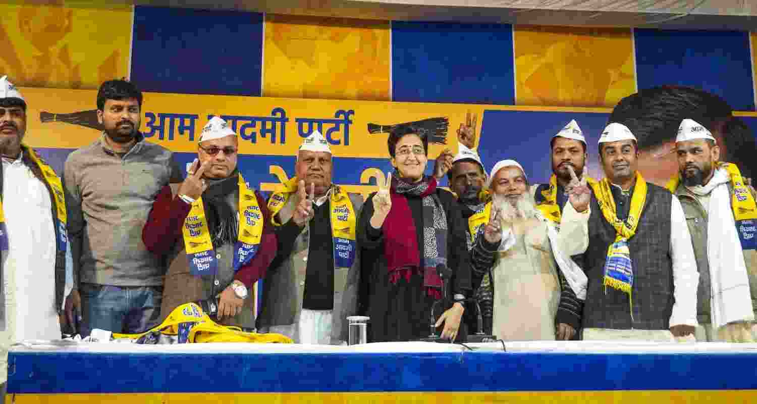 Former Congress, BJP leaders join AAP ahead of elections. Former Congress, BJP leaders join AAP ahead of elections.