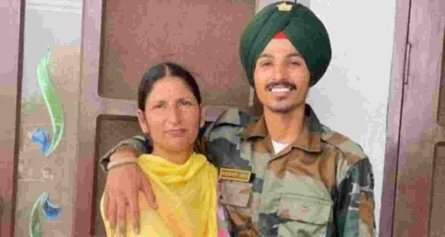 Emotional farewell for soldier Akashdeep Singh. Emotional farewell for soldier Akashdeep Singh.