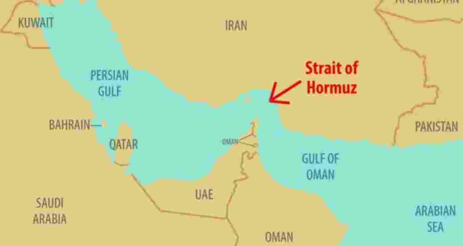 Strait of Hormuz. Image for representative use only. Strait of Hormuz. Image for representative use only.